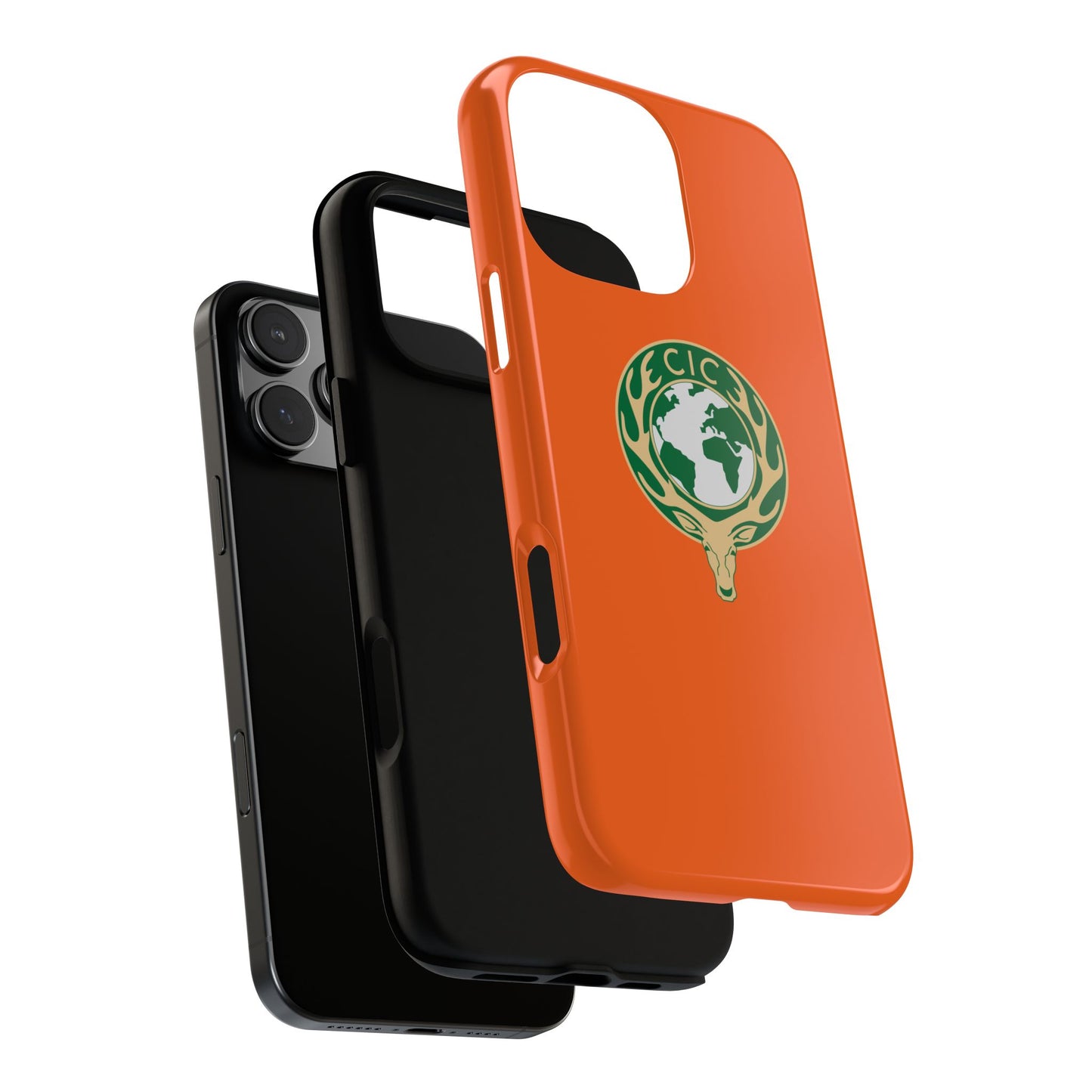 Tough Cases for Adventurers, Eco-Friendly Phone Case, Nature Enthusiast Gift, Vibrant Orange Case, Perfect for Everyday Use