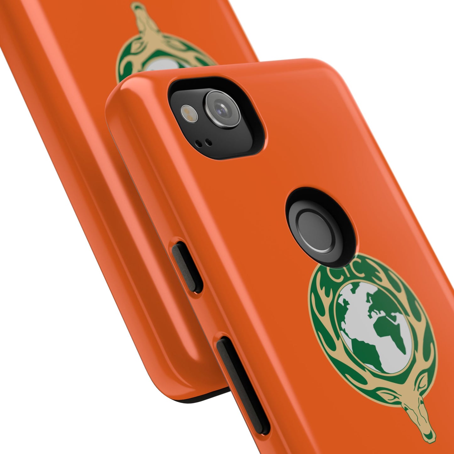 Tough Cases for Adventurers, Eco-Friendly Phone Case, Nature Enthusiast Gift, Vibrant Orange Case, Perfect for Everyday Use