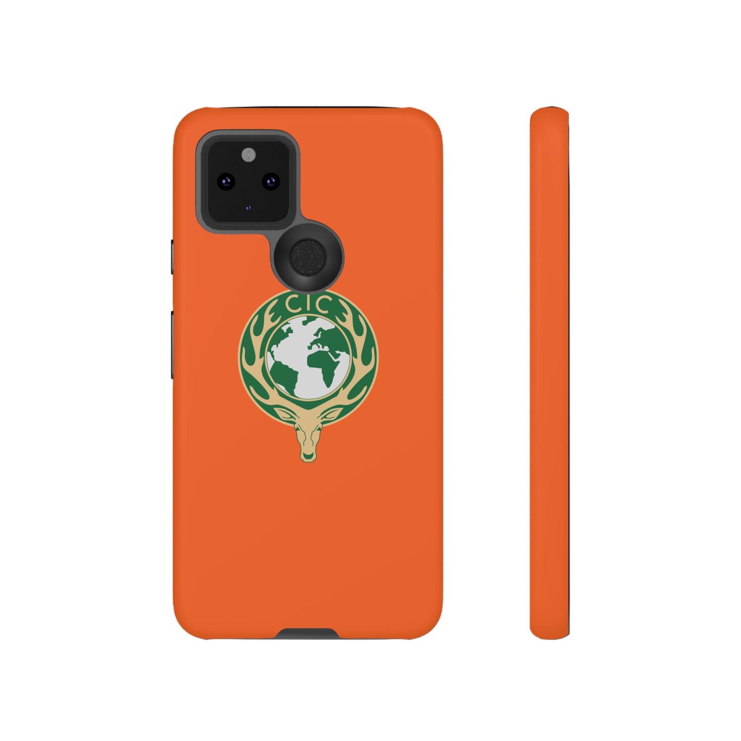 Tough Cases for Adventurers, Eco-Friendly Phone Case, Nature Enthusiast Gift, Vibrant Orange Case, Perfect for Everyday Use