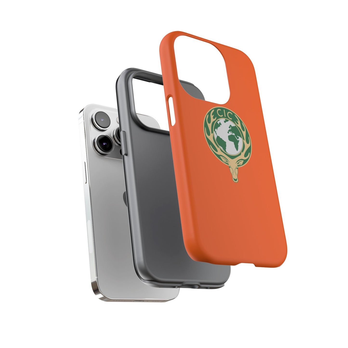 Tough Cases for Adventurers, Eco-Friendly Phone Case, Nature Enthusiast Gift, Vibrant Orange Case, Perfect for Everyday Use