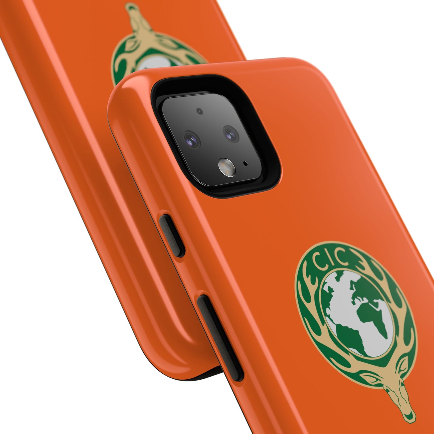 Tough Cases for Adventurers, Eco-Friendly Phone Case, Nature Enthusiast Gift, Vibrant Orange Case, Perfect for Everyday Use