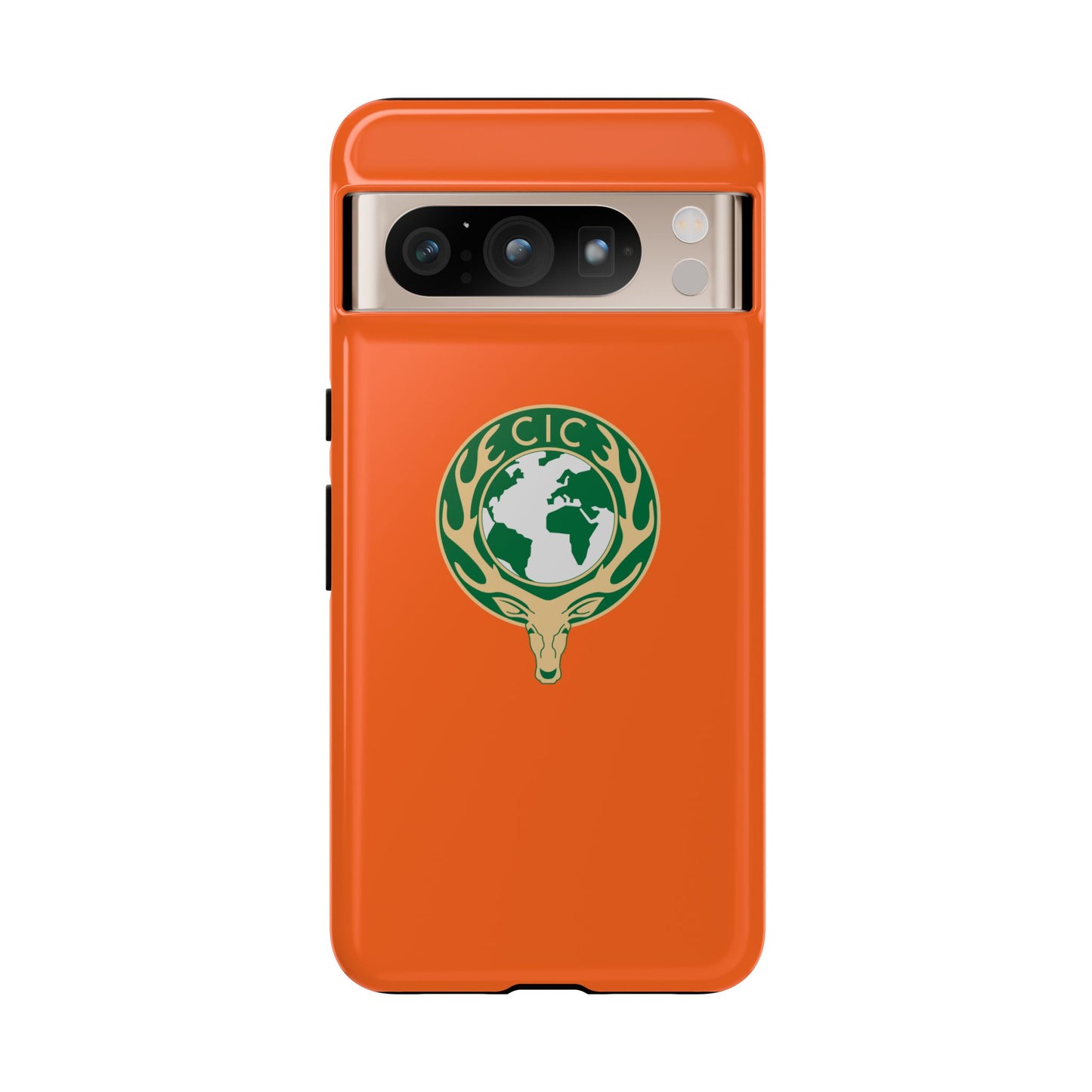 Tough Cases for Adventurers, Eco-Friendly Phone Case, Nature Enthusiast Gift, Vibrant Orange Case, Perfect for Everyday Use