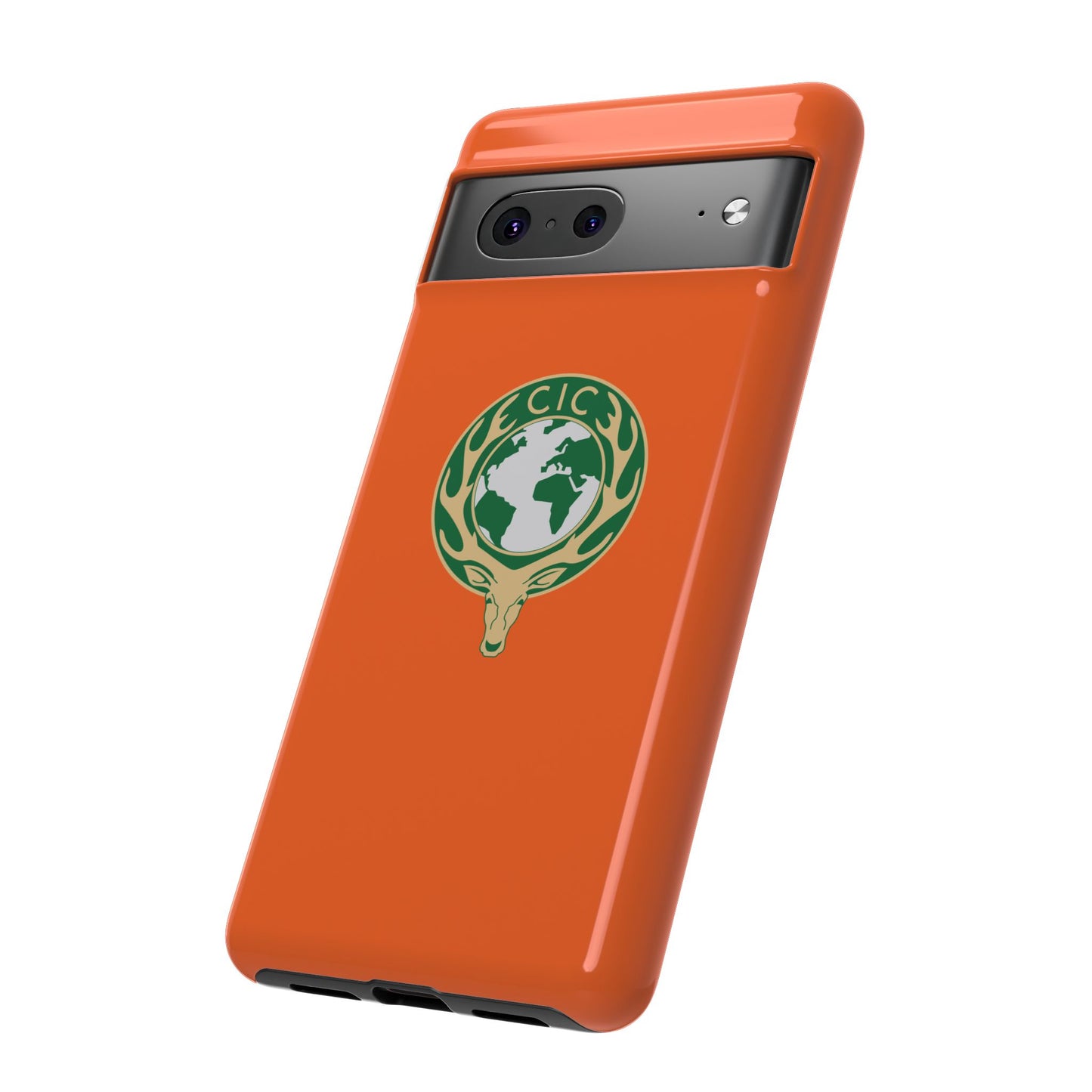 Tough Cases for Adventurers, Eco-Friendly Phone Case, Nature Enthusiast Gift, Vibrant Orange Case, Perfect for Everyday Use