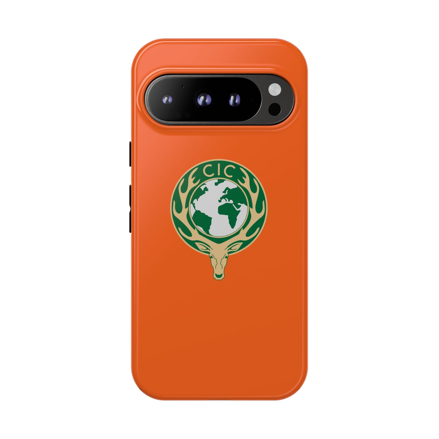 Tough Cases for Adventurers, Eco-Friendly Phone Case, Nature Enthusiast Gift, Vibrant Orange Case, Perfect for Everyday Use