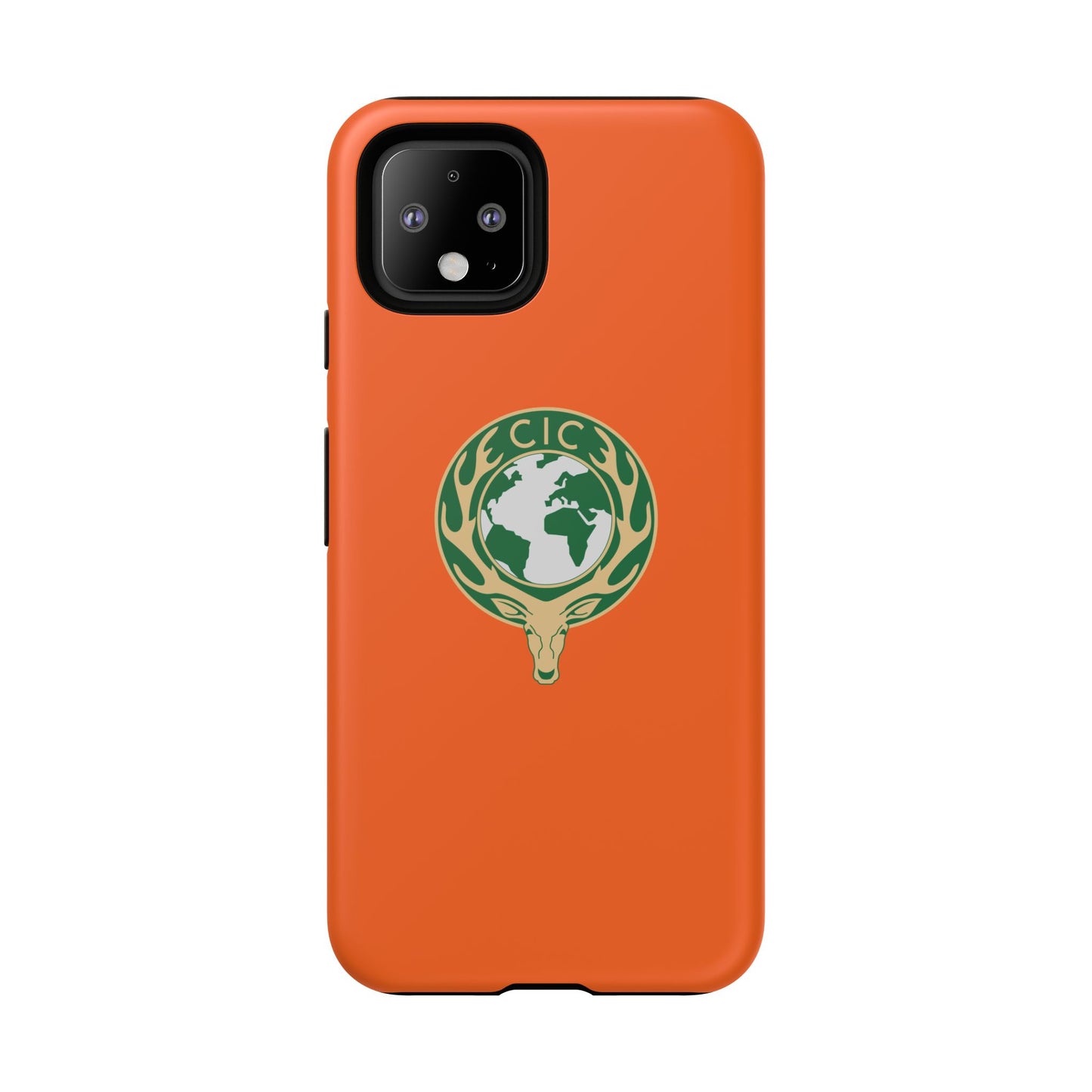 Tough Cases for Adventurers, Eco-Friendly Phone Case, Nature Enthusiast Gift, Vibrant Orange Case, Perfect for Everyday Use