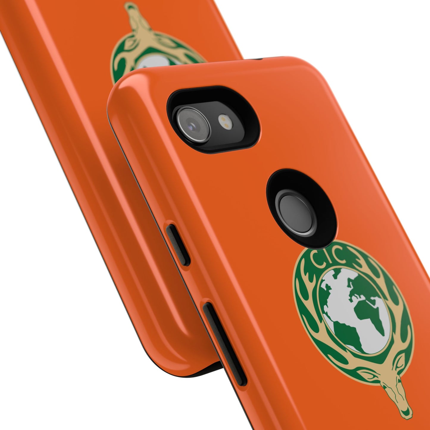 Tough Cases for Adventurers, Eco-Friendly Phone Case, Nature Enthusiast Gift, Vibrant Orange Case, Perfect for Everyday Use
