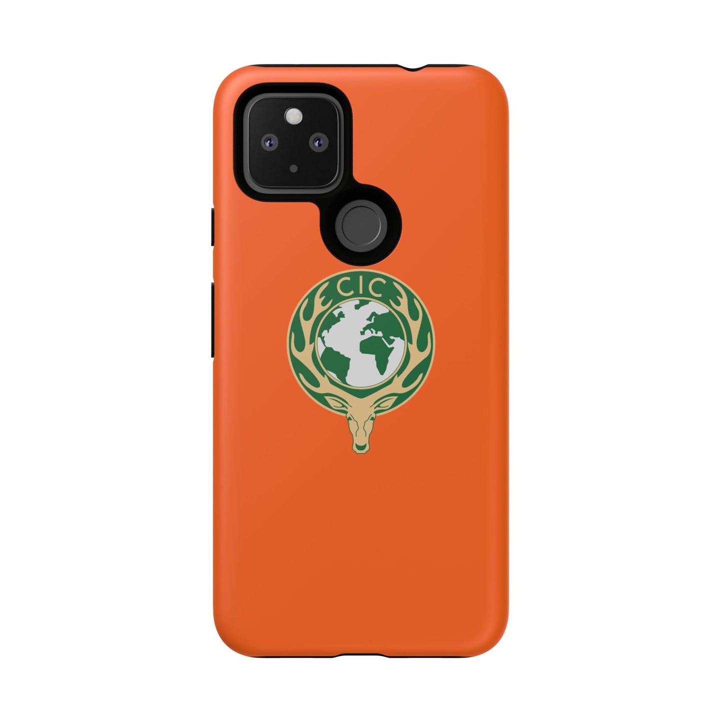 Tough Cases for Adventurers, Eco-Friendly Phone Case, Nature Enthusiast Gift, Vibrant Orange Case, Perfect for Everyday Use