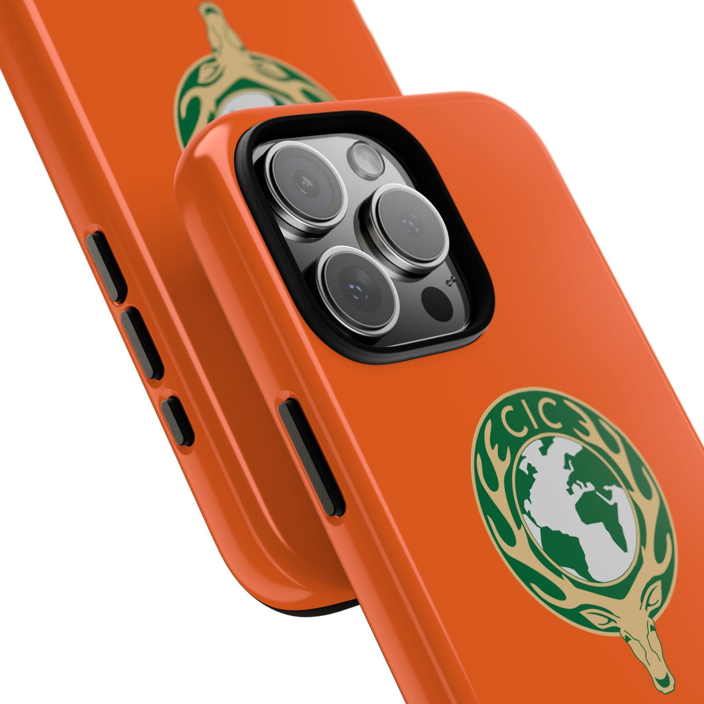 Tough Cases for Adventurers, Eco-Friendly Phone Case, Nature Enthusiast Gift, Vibrant Orange Case, Perfect for Everyday Use
