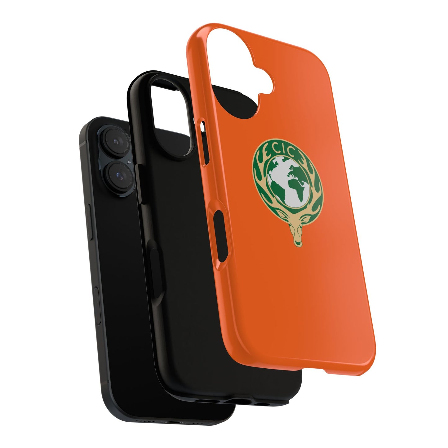 Tough Cases for Adventurers, Eco-Friendly Phone Case, Nature Enthusiast Gift, Vibrant Orange Case, Perfect for Everyday Use