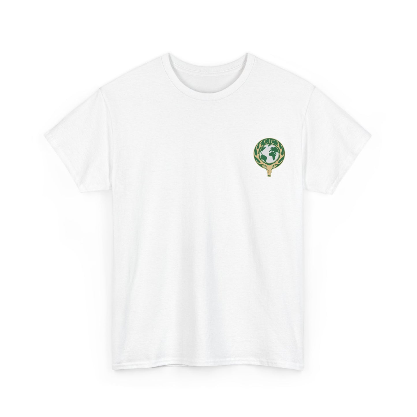 CIC Eco-Friendly Unisex Heavy Cotton Tee with Nature Emblem