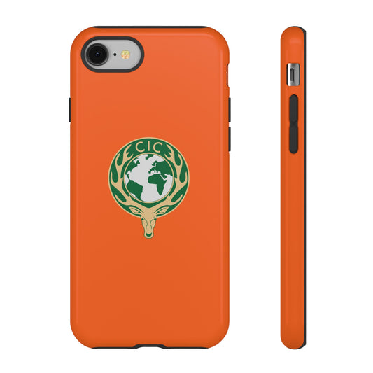 Tough Cases for Adventurers, Eco-Friendly Phone Case, Nature Enthusiast Gift, Vibrant Orange Case, Perfect for Everyday Use