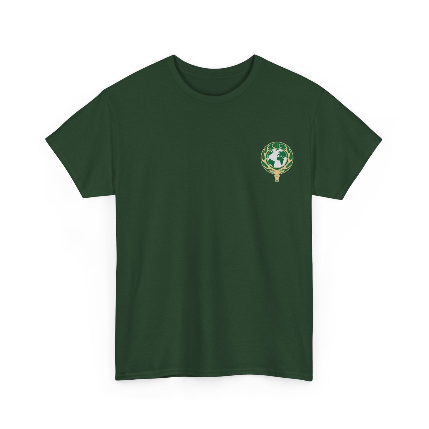 CIC Eco-Friendly Unisex Heavy Cotton Tee with Nature Emblem