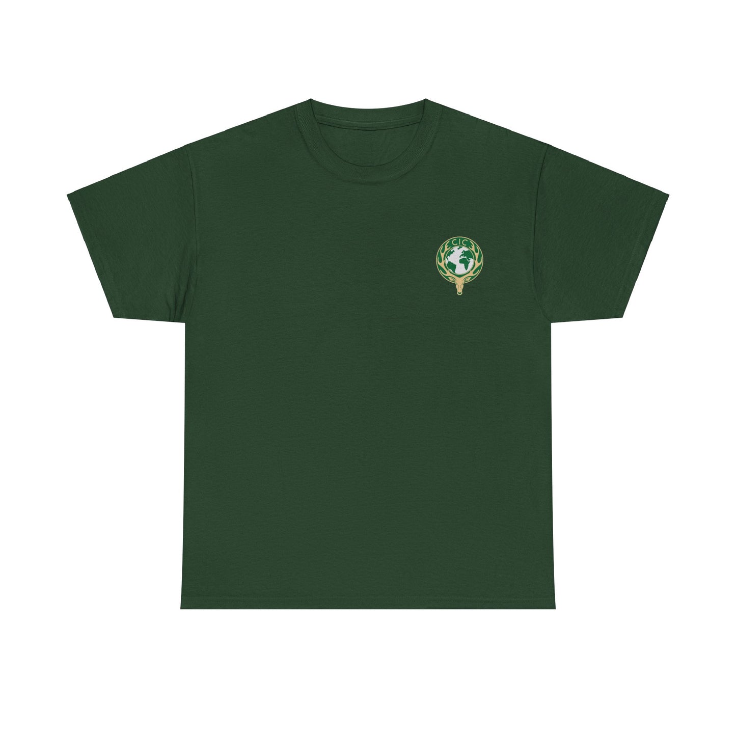 CIC Eco-Friendly Unisex Heavy Cotton Tee with Nature Emblem