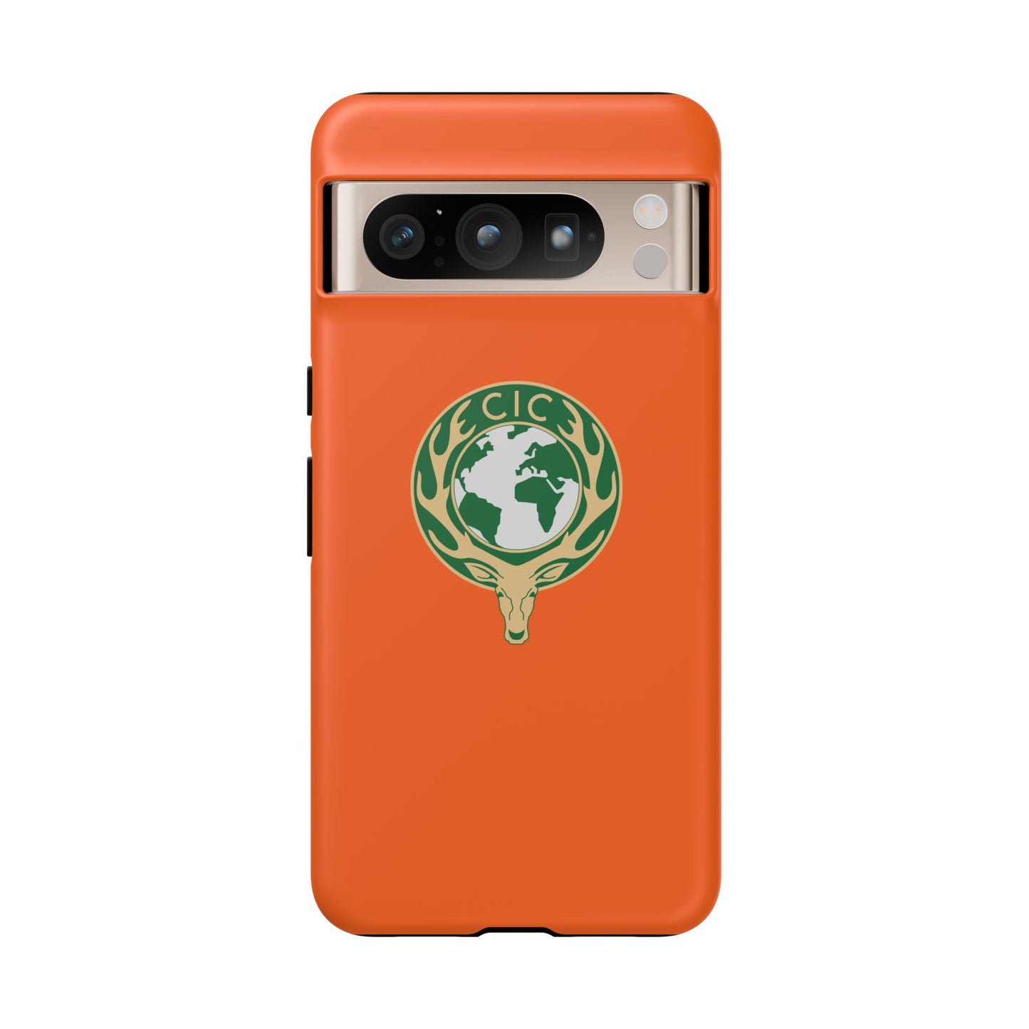 Tough Cases for Adventurers, Eco-Friendly Phone Case, Nature Enthusiast Gift, Vibrant Orange Case, Perfect for Everyday Use