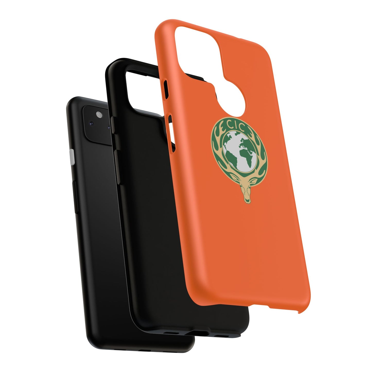 Tough Cases for Adventurers, Eco-Friendly Phone Case, Nature Enthusiast Gift, Vibrant Orange Case, Perfect for Everyday Use