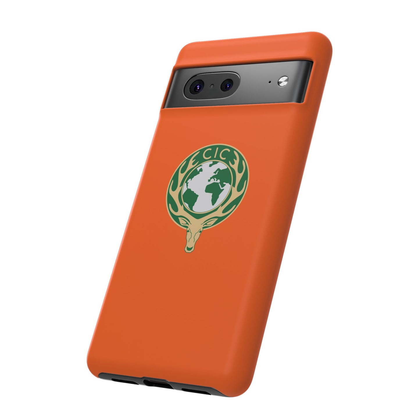 Tough Cases for Adventurers, Eco-Friendly Phone Case, Nature Enthusiast Gift, Vibrant Orange Case, Perfect for Everyday Use